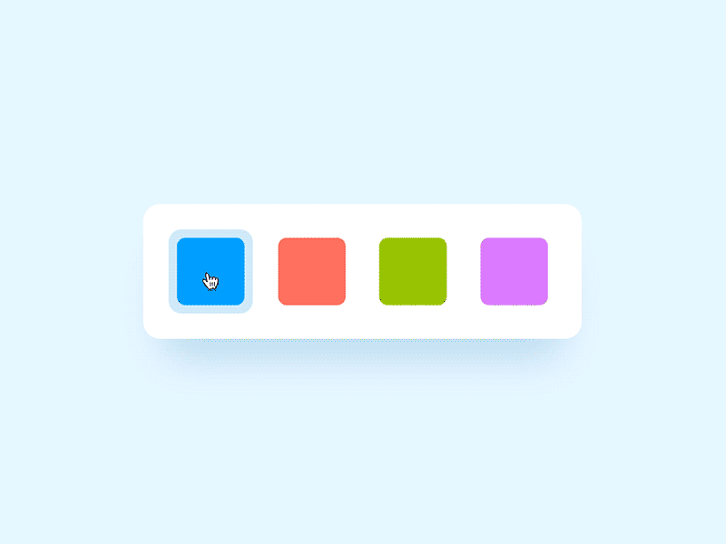Color picker animation button color gif microinteraction modal picker prototype rgb ui ux widget