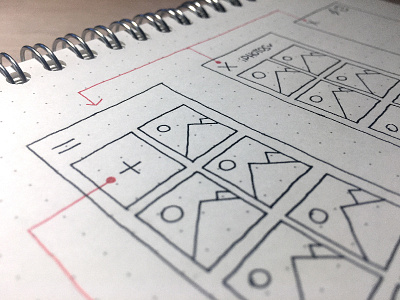 UX flow [wireframe] add app flow images low mobile paper pen photos prototyping ux wireframe