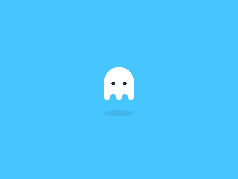 Ghost animation 👻 animation character clean cute ghost gif icon illustration simple ui