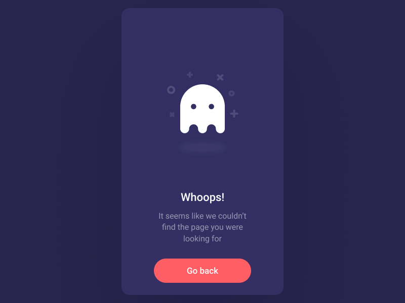 404 page 👻 404 after effects animation cute ghost gif halloween mobile web page ui ux