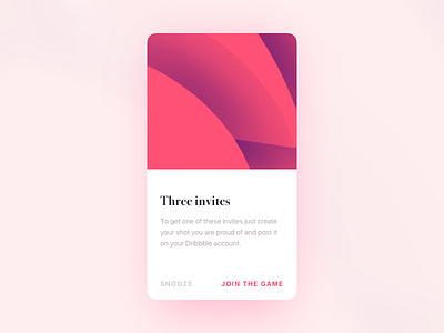 3 dribbble invites