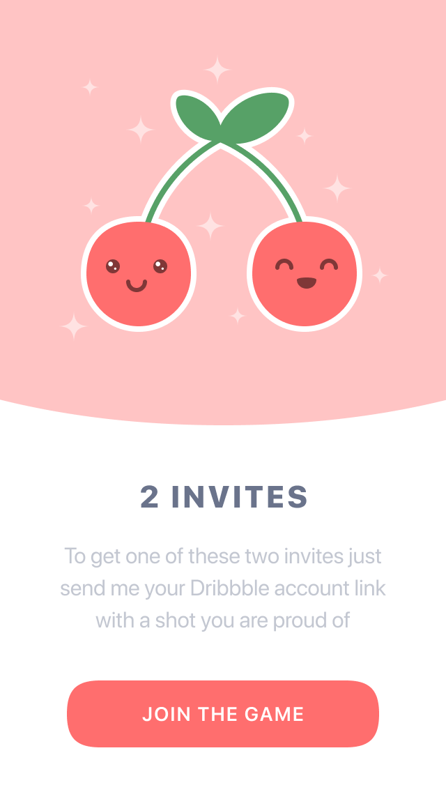 Two Cute Dribbble Invites By Oleg Frolov On Dribbble