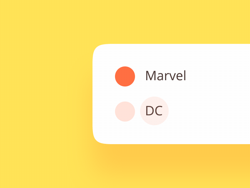 Radio Buttons Interaction III animation colors concept gif interaction microinteractions on off radio buttons switcher ui ui animation ux