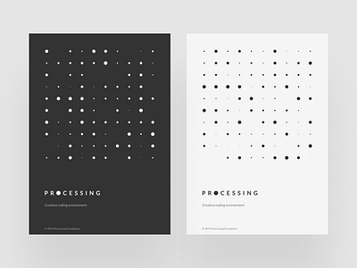 Processing Posters dark dots generative design graphic design light minimalism minimalist p5 poster procedural processing simple
