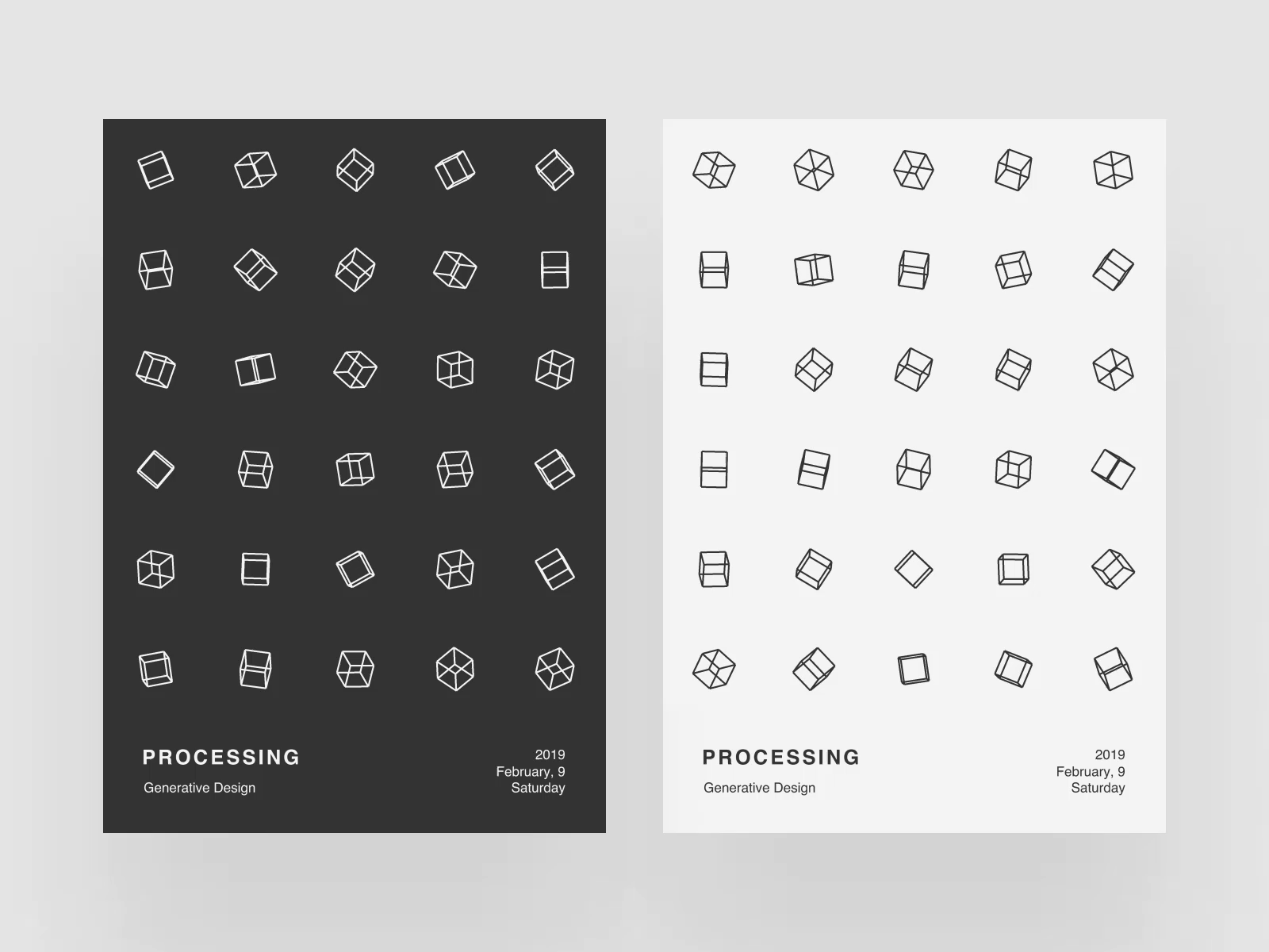 Processing Poster V by Oleg Frolov on Dribbble