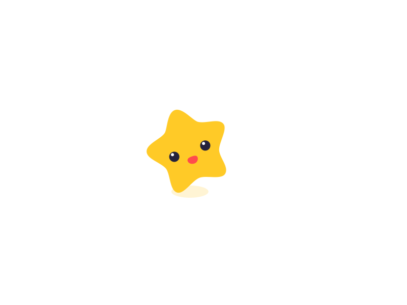 Little Star Animation adorable after effects animation chudo cute character graphic design icon illustration messenger star ui ui animation ux