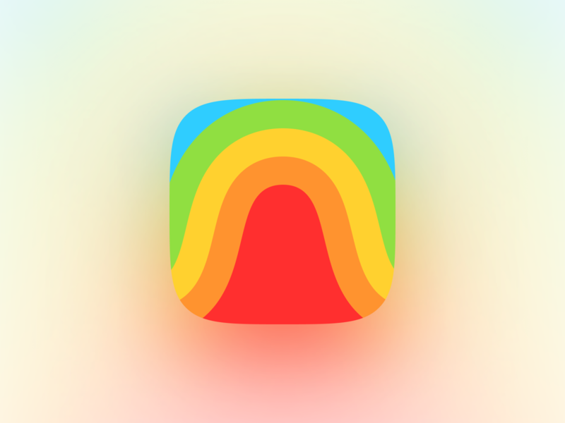 Space Rainbow App Icon app icon app icon design branding button colors graphic design icon illustration logo logo design logotype mobile app rainbow ui
