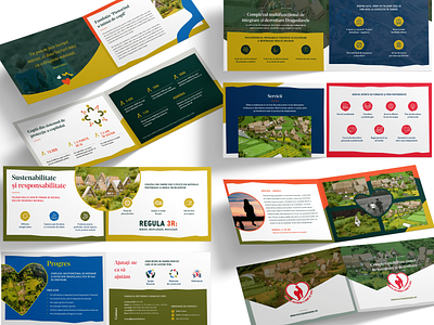 Brochure for Non Profit - Complex Dragoslavele branding brochure brochure design brochure layout center charity design icons illustration indesign ngo non profit nonprofit patterns print print design pro bono shape elements social good