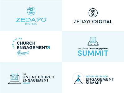 Logo Concepts ( Zedayo digital and & Church Engagement Summit ) branding design illustration logo typography vector