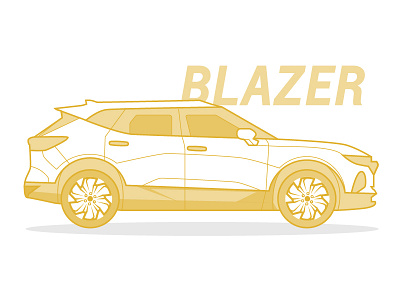 2019 Chevy Blazer blazer chevrolet chevy illustration vector vehicle