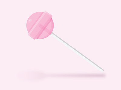 Dum Dum Lollipop dum dum flat flat art illustration illustrator lollipop pink simple sucker vector