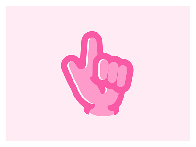 Fresh Logo fingers hand hands illustraion illustrator logo logomark monotone pink simplified vector