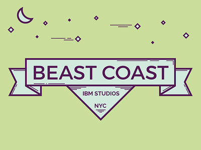 Beast Coast austin beast coast east coast ibm studios illustration montserrat new york nyc raleway sxsw vector