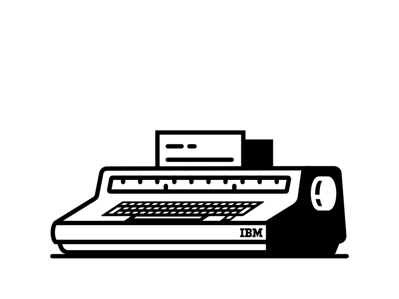 Animated Selectric II animation ibm keyboard selectric selectric 2 typewriter