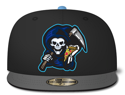 Marghe-reaper Hat grim reaper hat pizza skull vector