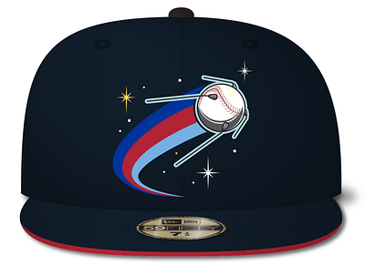 Sputnik Hat baseball hat satellite space sputnik thicklines vector