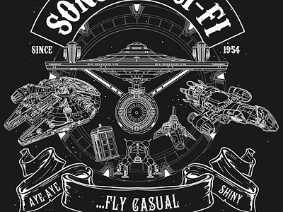 Sons of Sci-Fi Shirt design design illustrator t shirt tshirt graphics vector