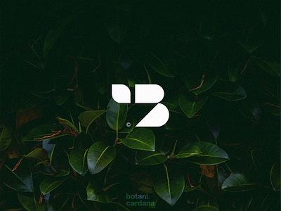 Letter B - Botanica abstract b bold botanical branding design garden leaf letter b media minmalism monogram online strong