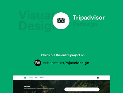 Web Design - Tripadvisor conceptual User Interface Design app design figma typography ui userinterface ux uxui web website