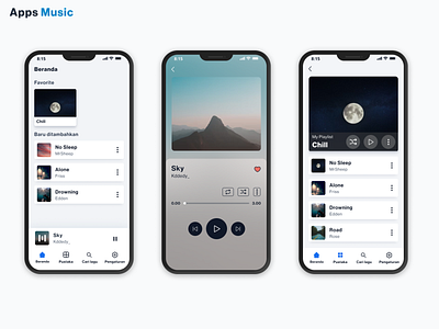 Apps Music app design music ui