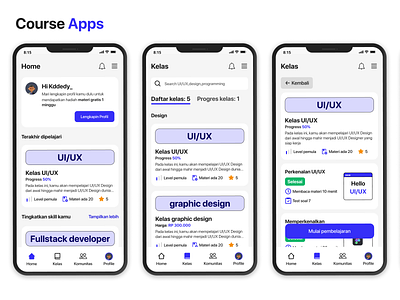 Course Apps app course learning ui