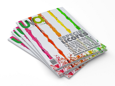 Portadas UVA Magazine color cover design editorial fly to magazine paper printing title