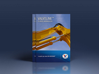 Brochure Valvoline Chile blue brochure catalog cover design editorial