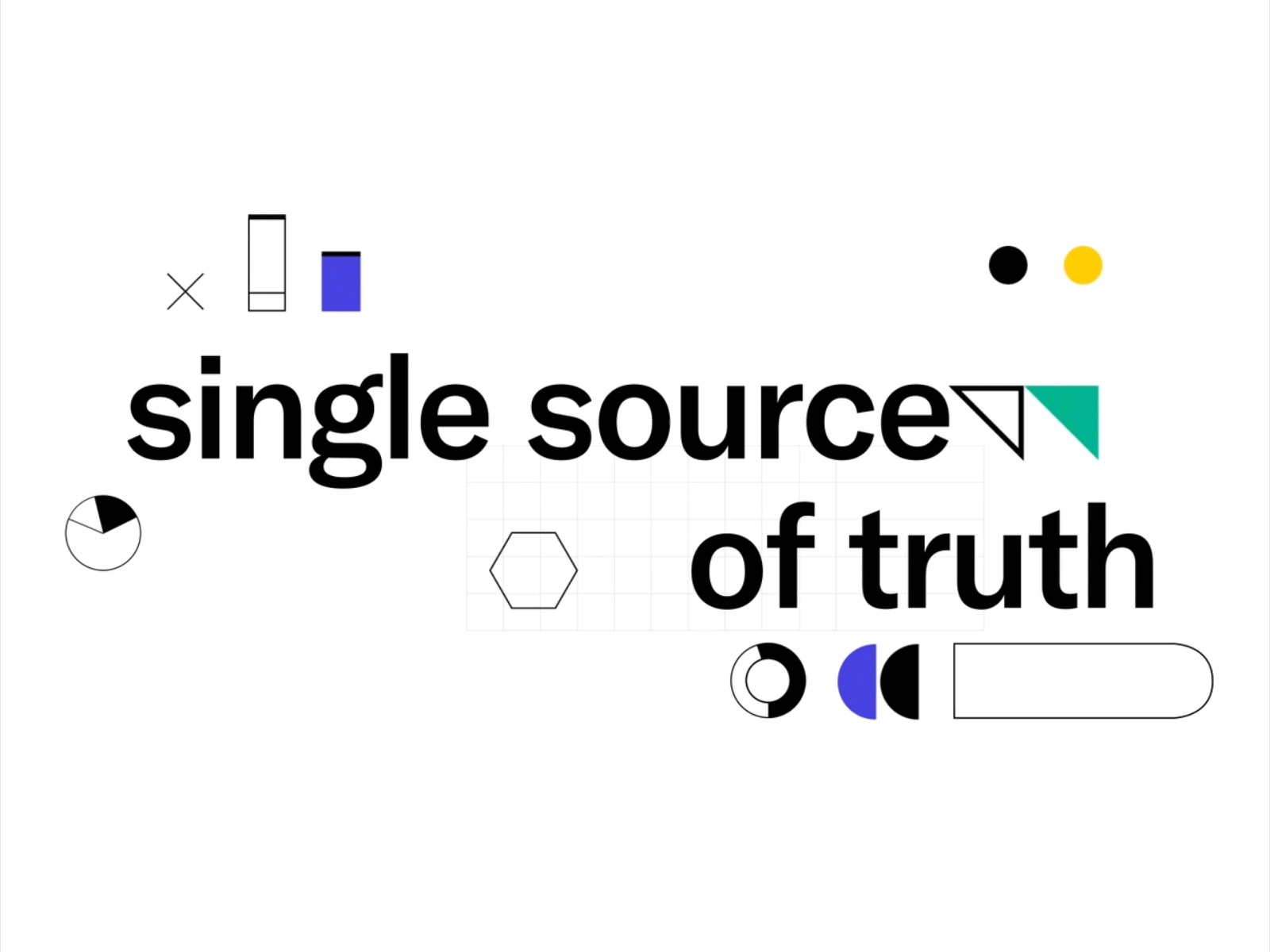 Single source of truth animation design gif illustration loop motion vector