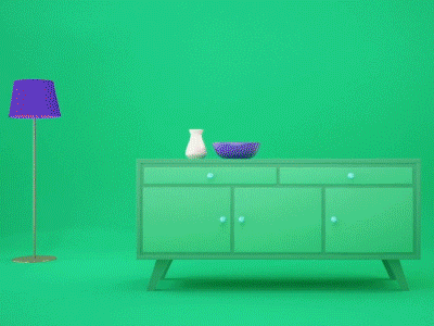 Crazy Furniture 3d cinema colours kitchen living room motion