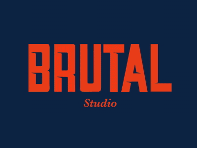 Brutal Studio animation brand brutal colors font gif logo motion vectors