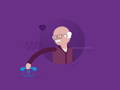 Grandfather animation character design explainer explainer video illustration vector