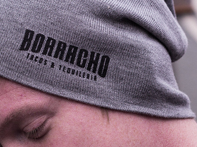 Borracho Tacos & Tequileria apparel beanie hat logo tacos tequila wordmark