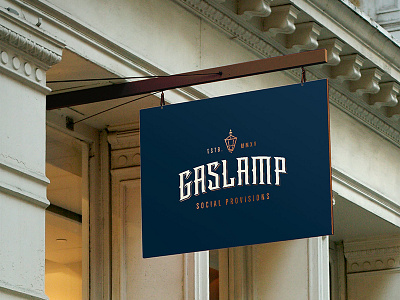 Gaslamp Social Provisions bar brand branding drinks food gaslamp logo provisions pub restaurant sign