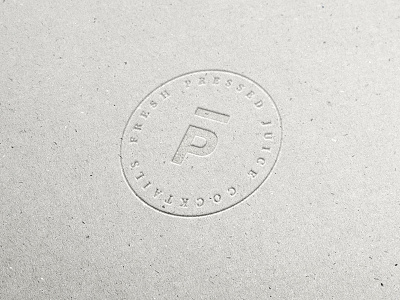 Press Public House bar brand branding juice letterpress logo mark press stamp