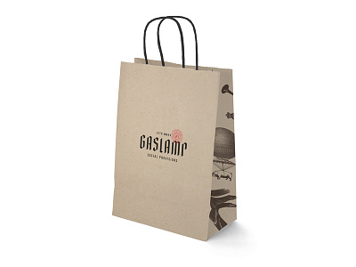 Gaslamp Social Provisions bag brand branding drink eat gaslamp packaging provisions restaurant