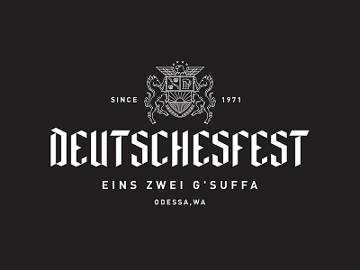 Deutschesfest brand branding deutschesfest german logo oktoberfest