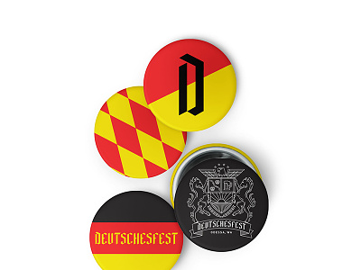 Deutschesfest beer brand branding brat german lapel logo oktoberfest pins