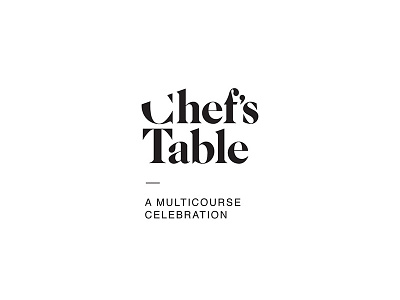 Chef's Table brand branding charity chef cook food icon logo mark table