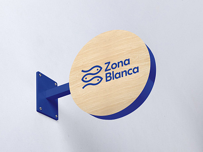 Zona Blanca brand branding ceviche eat fish lime logo restaurant salt seafood sign