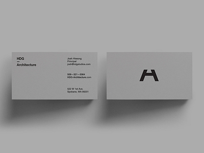 HDG Architecture architecture brand branding business cards cards logo print