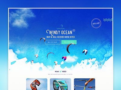 Kite surf gear marketplace design