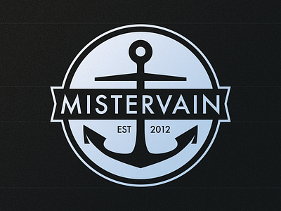 Mister Vain anchor brand branding classic identity logo logotype masculine mister sweden symbolism vain