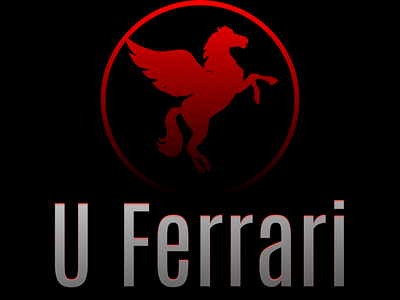 U Ferrari adobexd branding design figma gotechgiants graphic design illustration logo typography ui umairliaqat ux vector