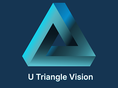 U Triangle Vision branding design gotechgiants graphic design illustration logo typography ui ux vector