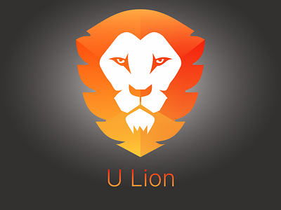 U Lion branding design gotechgiants graphic design illustration logo typography ui ux vector