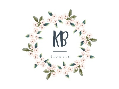 KB Flowers Logo brand design graphic design identity logo