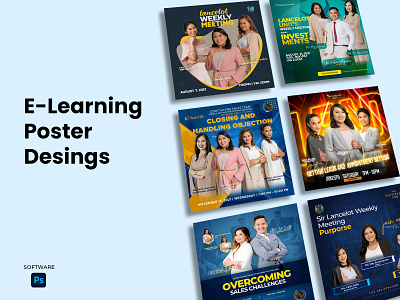 E- Learning Poster Desings graphic design posters