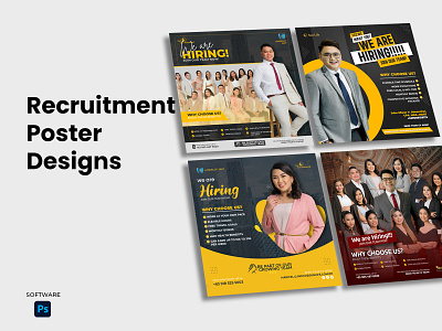 Recruitment Poster Design branding design graphic design poster posters