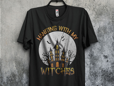 HANGING WITH MY WITCHES HALLOWEEN T-SHIRT DESIGN amazone t shirts clothing custom t shirt design fashion design graphic design halloween halloween t shirt halloween t shirt design halloweentshirt horror t shirt horror t shirt design t shirt design tee tshirtdesign typography t shirt design