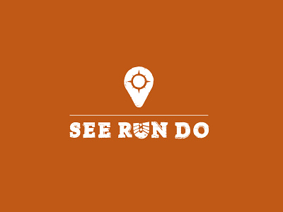 Logo See Run Do logo minimalistic robust smart travel